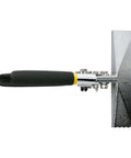 All In One Electrician Pliers For Edge Beveling And Crimping, straight handle view, heavy-duty manual crimp tool on white background.