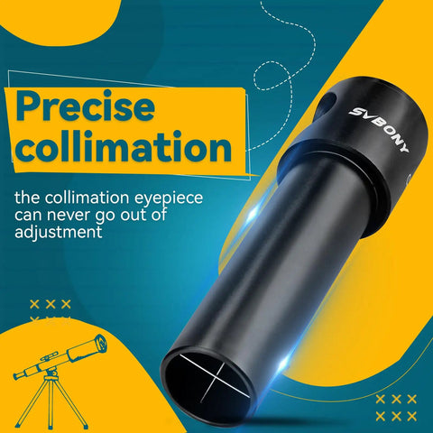 Collimating Cheshire Eyepiece 1.25 Inch For Newtonian Reflector Telescopes Built To Nail Precise Alignment Easy Setup