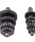 Metal transmission gearbox gear spindle set for TC Motor YX110 YX125 50cc 110cc 125cc engine, beefed up design.