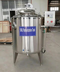 Straight Up Heavy Duty Milk Pasteurizer Featuring 300 To 500 Liter Stainless Steel Capacity And Plug And Play Automatic Temperature Control For Seamless Yogurt Making And Commercial Dairy Operations, 500L pasteurization tank.
