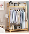 Workhorse Heavy Duty Clothes Rack With Double Shelf Built Tough Hanging Organizer For Winter Coats And Casual Wear Roomy Wardrobe Stand For Apartment Or Home Office Use with shirts and storage.