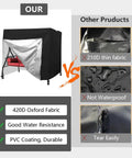 3 Seater Outdoor Swing Cover For Porch Swing And Hammock Chair shows 420D PVC-coated durability vs thinner fabric