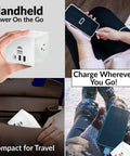 Smart Wall Mount 3 In 1 Power Strip With Wireless Charging Pad Offers Hella Reliable Surge Protection And Two AC Outlets Plus USB Type C Ports For Fast Daily Juice Up, compact and portable for travel, charging devices on the go.