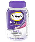 Calcium And Vitamin D Plus Minerals Supplement Tablets For Adults With Bone Health Support And Flexible Joints, 600 Mg Calcium And 600 IU D3 Plus Essential Minerals, 120 Count Bottle