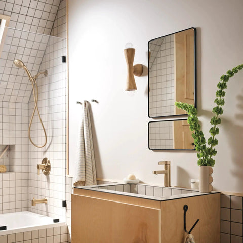 Solid Single Handle Tub And Shower Faucet Set With Pressure Balancing Valve And Handheld Sprayer Bronzed Gold Finish Steady Water Control Plus No Sweat Installation For Fresh Bathroom Refreshes