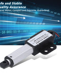 Mini Electric Linear Actuator For Robotics And Home Automation, 30mm Stroke, 8mm/s Speed, 70N Lift, shown on blue tech background
