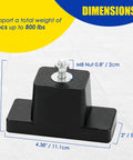 4 Pack Rubber Vibration Isolator Mounting Bracket dimensions and weight capacity for outdoor mini split air conditioners