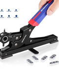 Heavy Duty Rotary Leather Hole Punch Kit With Six Size Options For Belts Dog Collars Watch Bands And More A Heckin Handy Desktop Tool