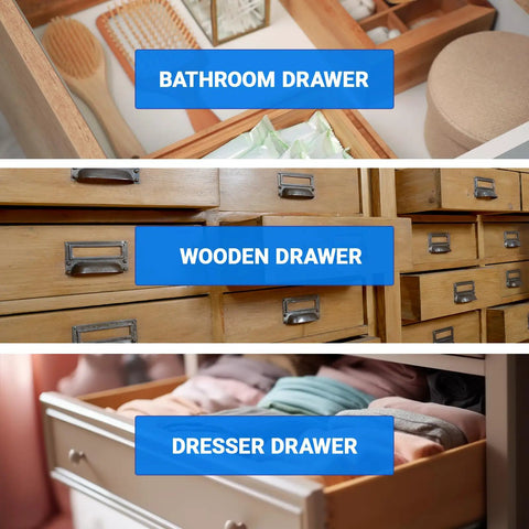 Quick Install White Drawer Guide Replacement Tracks With Screw Kit Adjustable One To One Half Inch No Sweat Hardware For Vintage Dressers Smooth Glide Diy Renovation Fix