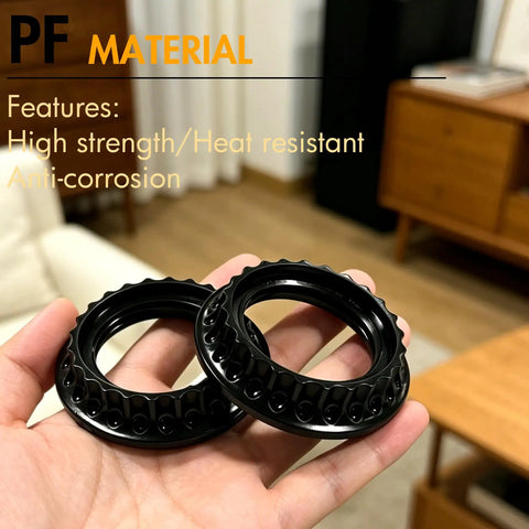 Grab This 4 Pack Lamp Shade Retaining Rings For Your Home Glow Up, Fits E26 Threaded Holders Perfectly with heat resistant plastic rings.
