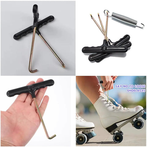 4 Pack Trampoline Spring Puller Tool With T Hook Extension And Ergonomic Handle Grip for easy outdoor setup