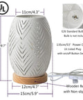 Modern Table Lamp With Metal Hollow Design For Bedroom Living Room Office Bar Or Restaurant E26 60W Night Light Bulb Not Included Cozy Warm Glow Minimalist Decor Durable Desk Lamp with wooden base and cord
