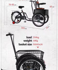 Three Wheel Pedal Tricycle With Detachable Training Wheels, Front Seat Tandem Trike, Dual Brakes, Canopy And Guardrail design