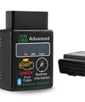 Bluetooth OBD2 Scanner For Car Wireless OBDII Diagnostic Tool Engine Code Reader And Slick Fault Diagnosis Tester Professional Vehicle Interface Scanner For Phone And PC shown with plug and LED indicators visible.