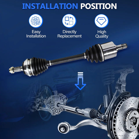 CV Axle Assembly Front Left And Right For Nissan Rogue AWD 2 5L I4 Auto CVT 2008 2015 Replacement Shaft Kit installation