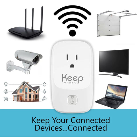 Auto Router Rebooter For Reliable WiFi And Smart Home Uptime No App Needed Text Alerts When Resets Happen Monitors Modem shown
