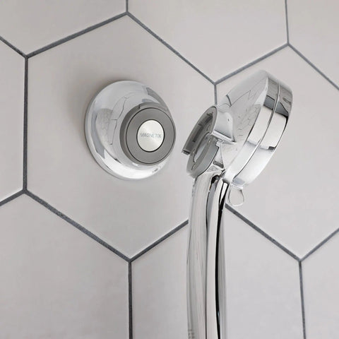 Remote Dock For Magnetix Handheld Shower Head Chrome Finish Easy Install With Permanent Waterproof Adhesive And Wall Bracket Plus Screws