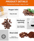 Hopper inlet and heat sink details for The Real Deal Smart Coffee Roaster, 1500 Gram Capacity With Digital Temp And Timer Display.