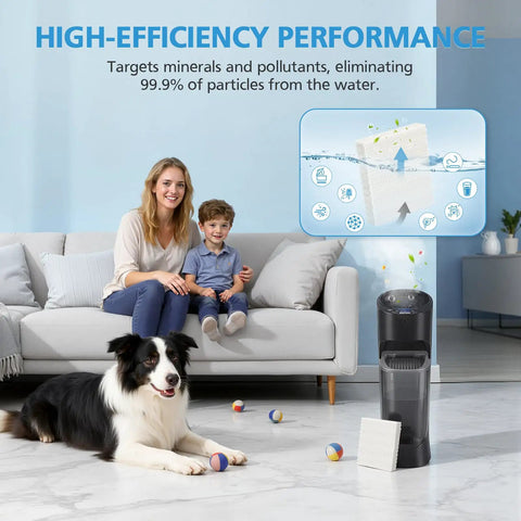 4 Pack HFT600T Filter Replacement For Honeywell Humidifiers HEV615 HEV620 Series Compatible With HFT600PDQ in living room setting