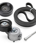 Top Notch Serpentine Belt Tensioner Idler Pulley Kit Fits Ford Ranger V6 3.0L And Mazda B3000 1997 To 2006 With OE Numbers Like 338385 For Smooth Ride, belt kit parts