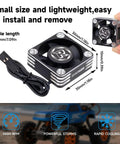 Two Pack 30mm RC Motor Heatsink With Cooling Fan For 1 8 1 10 1 12 Scale RC Cars Trucks Buggy Truggy 540 550 Brushless Motors