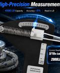 Pro Grade Hands Free Rigging Tension Gauge For Sailboat Shrouds And Wire Rope Standing Rigging Forestays And Cable Rigs Fits Nine Thirty Second Inch Nine Sixteenth Inch And Three Eighths Inch Cables Up To Four Thousand Five Hundred Pound Capacity, 5/16 cable tension gauge