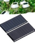 Two Pack Tiny Solar Panels Monocrystalline Silicon 0.25W 5V Solar Cell Modules No Storage Built In For Low Power Lighting Science Projects Small Solar Systems Water Pumps And Handy Gadgets