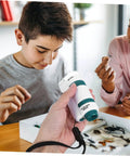 Child holding Handheld Microscope For Beginners Easy To Use Portable High Definition Magnifier For Biology Experiments And Exploring The World