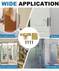 Magnetic Door Ball Catch 8 Pack For Top Of Doors And Invisible Cabinets, showing use for cabinet, bedroom, office, and swing doors.