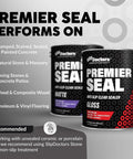 Image of two containers of Premium Acrylic Non Slip Concrete And Paver Sealant for various surfaces like concrete and wood.