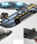 CUTPOIY Thermostatic Shower System, Shower Faucet Set LED Display close-up of digital controls and internal components, gray.