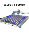 Aluminum And MDF Hybrid Spoilboard For 4040 Reno CNC Router Kit, expanded 600x800mm work surface with XY axis extension shown