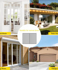 Image displaying French doors, patio doors, sliding doors, garage doors suitable for Sturdy Magnetic Garage Door Screen For 16x8 Feet 2 Car Garage