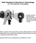 620AL Blue Round Rod Caulk Gun With Aluminum Barrel Eighteen To One Thrust Ratio showcasing precision and durability features.