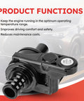 Premium Coolant Water Control Valve Direct Fit Toyota Camry Avalon Rav4 Lexus Es300h Es350 Nx250 350 detailed view on black background.