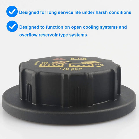 Side view of Radiator Pressure Cap Replacement Beefed Up For Ford 6.0 7.3 Powerstroke RS527 9C3Z8101B 9C3Z-8101-B Two Way Valve