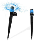 Push To Fit One Quarter Inch Drip Irrigation Emitters Kit With 360 Degree Adjustable Vortex Emitters and Stakes
