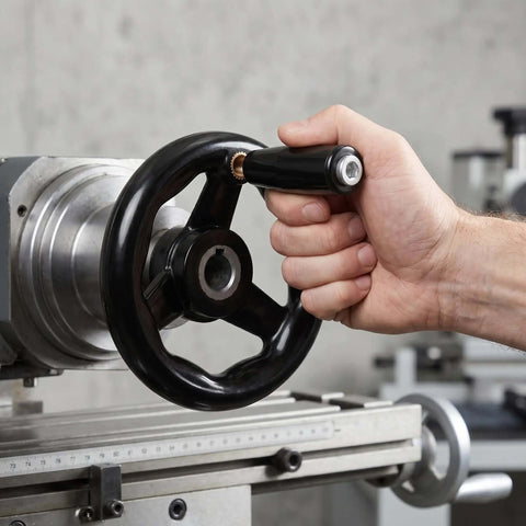 Hand operating Two Pack Lathe Hand Wheel With Comfortable Grip For Machine Tools And Milling Machines, Four Inch Hand Crank Handles