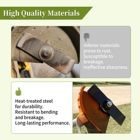 Close-up of Two Pack 613223 Edger Blades Compatible With Seven And A Half Inch Edgers Replacement Blades showing high quality materials