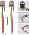 Dope 1K Linear Taper Rotary Potentiometer Kit With 3 Pins XH2.54, 1000 Ohm Variable Resistor, 20cm Lead Wire in detail view