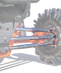 Heavy Duty Aluminum Rear Radius Arms 6 Rod Kit For Can Am Maverick X3 72 Inch Body Beefed Up Turbo X RC X MR X RS Max Complete Set With One And One Quarter Inch 7075 Aluminum Bar And Five Eighths Inch Helical Joints For Maximum Strength on rear wheel
