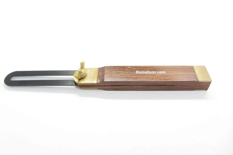 Heavy Duty 9 Inch Adjustable Sliding T Bevel Pro False Square Angle Gauge Tool with brass and hardwood features.