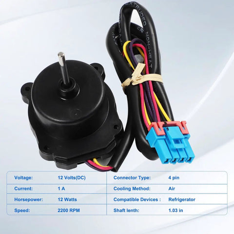 Direct Fit Refrigerator Condenser Fan Motor Replacement For Compatible Models LMXS28626S04 LMXS28626S06 LRFDS3016S00 close-up view