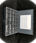 Open case of Stainless Nut And Washer Assortment Kit With Lock Nuts In 3mm 4mm 5mm And 6mm Plus Flat Washers