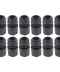 Heavy Duty 12 Pack Garden Hose Repair Kit With Quick Connect Fittings And Leakproof Sealing Pads For Irrigation Car Wash Water Pipe Extensions, 12 black plastic connectors
