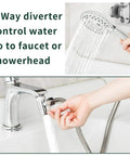 Sink Hose Shower Sprayer Attachment With Five Adapters for Bathroom Bathtub Kitchen Utility Laundry Tub Garden Hose Thread Spout