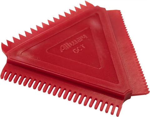 Triangle tool from Three Piece Wood Graining Set For Faux Wood Finishes, Create Cathedral Oak, Pine And Cedar Grain Patterns