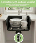 Black Bar Sink 16 By 18 Inch Undermount Granite Composite Wet Bar Sink For Kitchen Or Home Bar Scratch Resistant Stain