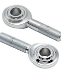 2 Pack CM8 Rod End Bearing Heim Joint Half Inch Right Hand Thread With Jam Nuts Beefy Steel Construction Ideal For Machinery Automation CNC Robotics Conveyors And Heavy Duty Industrial Projects. two steel rod end bearings with threaded shafts