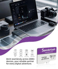 256GB Micro SDXC Memory Card With Adapter For Dashcams And Security Cams Speederlash, laptop setup, cameras equipment